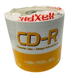Maxell CD-R 48x‎ 700MB 80-Min 100-Disc Spindle For Computer Use
